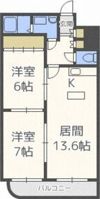 メープル月寒中央駅の間取り画像