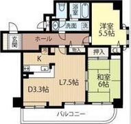 オリンピア南9条マンションの間取り画像