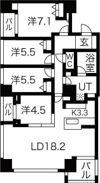ラジェストタワー琴似の間取り画像