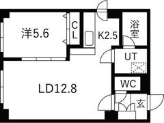 サンクリエN1の間取り画像