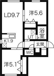 ケイメゾンワンの間取り画像