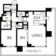 ブランズタワー札幌大通公園の間取り画像