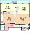 ドルチェ富士 210号室の間取り画像