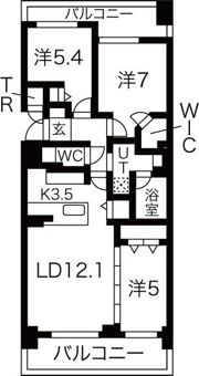 ブランズ円山北6条の間取り画像