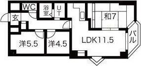 エクセルシュール二十四軒の間取り画像