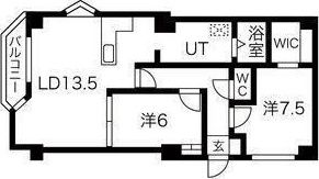 エクセルシュール二十四軒の間取り画像