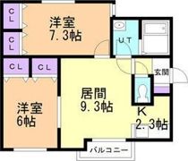 ラグナベルデ発寒Iの間取り画像