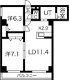 ヴァンクール南円山の間取り画像