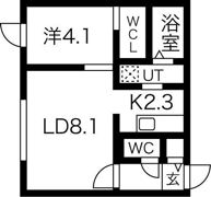 北斗エンブレム札幌北の間取り画像