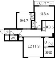 GEレジデンス琴似の間取り画像