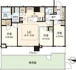 【分譲賃貸】パークホームズ宮ヶ丘の間取り画像