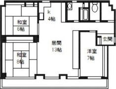 梅ノ木ビルの間取り画像