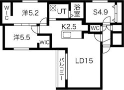 パーチェ円山裏参道の間取り画像