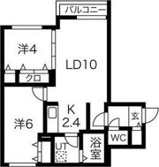 レガリア美園の間取り画像