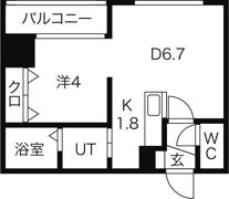 レジデンスタワー札幌の間取り画像