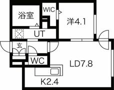 SCHAR大通西の間取り画像
