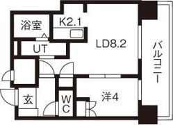 パークアクシス新さっぽろの間取り画像