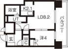 パークアクシス新さっぽろの間取り画像