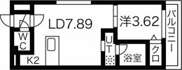 べラルーチェ新札幌の間取り画像