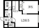 AKUBI 東札幌の間取り画像