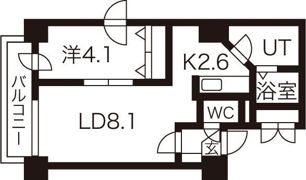 アクアリオ冴の間取り画像