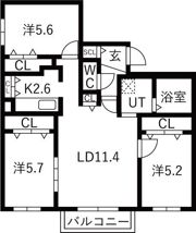 グランディール琴似の間取り画像