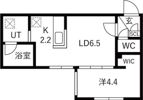 Flap福住（フラップ） 仮）月寒東1-11MS A棟の間取り画像