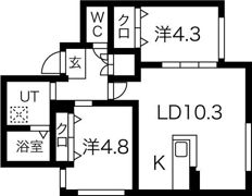 RESIDENCE SHINMEI HONGOU EASTの間取り画像