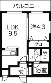 MAHALO OHASHI HOKUDAIの間取り画像