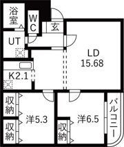 Vest Life 21の間取り画像