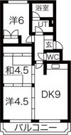 シャトー和田の間取り画像