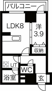 クリスタルガーデン栄町の間取り画像