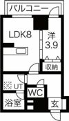 クリスタルガーデン栄町の間取り画像