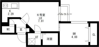 ディスティーノレジデンシア715の間取り画像