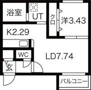 タルト南郷の間取り画像