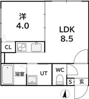 ラフィーネ平岸の間取り画像