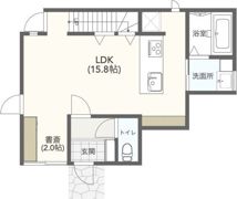 札幌市北区北35条西3丁目（北34条駅）2LDKの間取り画像