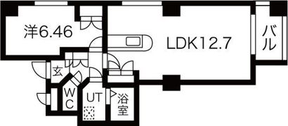 円山シャトー桂和の間取り画像