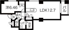 円山シャトー桂和の間取り画像