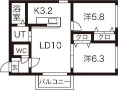 Finesse Domaniの間取り画像