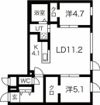 Livease Hiragishi （リヴィースヒラギシ）の間取り画像