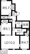 マイルーム琴似の間取り画像