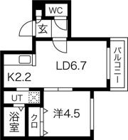 プリオール南郷の間取り画像
