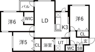 L・A大通の間取り画像