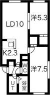 パインハート菊水IIの間取り画像