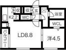 patio東区役所前の間取り画像