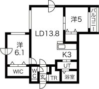 クオリア元町の間取り画像