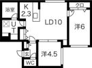 ブランシャールALAIN中の島の間取り画像