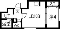 フラットJ南郷通の間取り画像