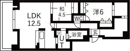ダイアパレス北円山第3の間取り画像
